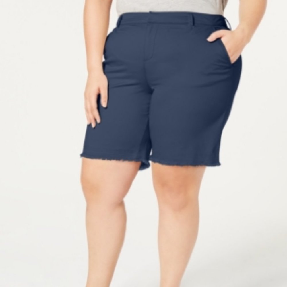 Style & Co Plus Chino Bermuda Shorts - Picture 2 of 7
